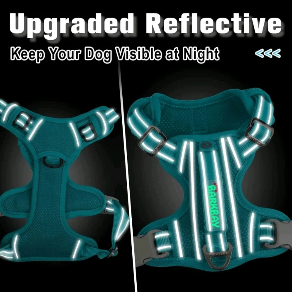 BARKBAY Dog Harness No Pull with ID Tag Large Chest: 27